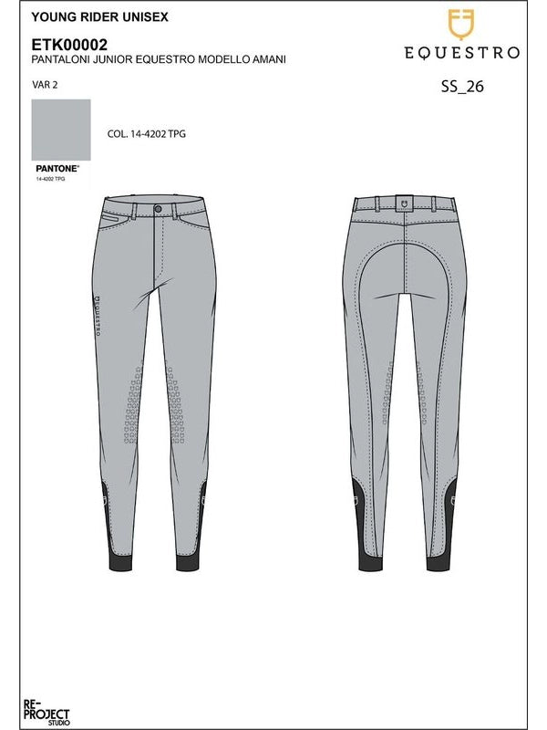 Pantaloni unisex bambini slim fit