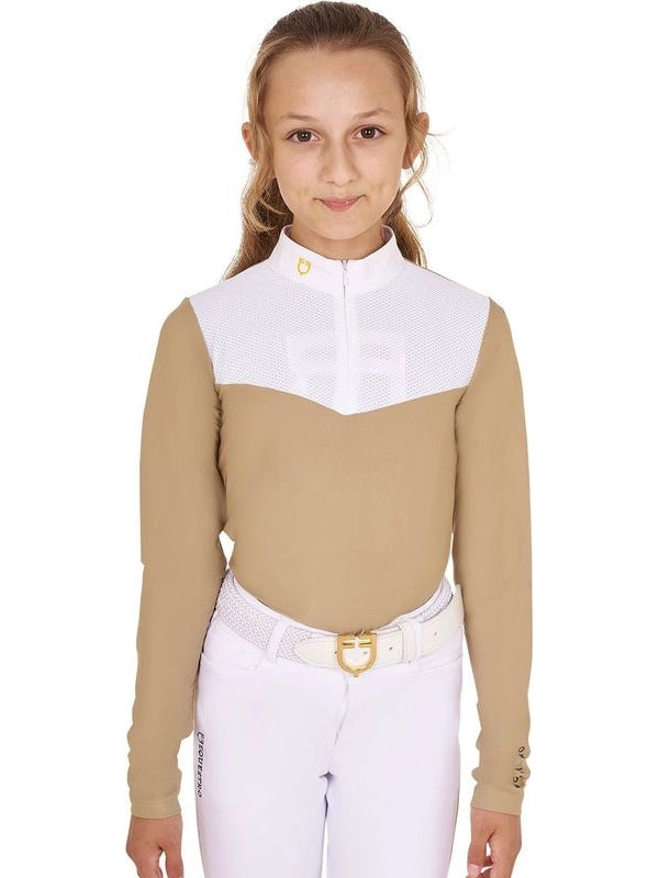 Polo bambina a manica lunga