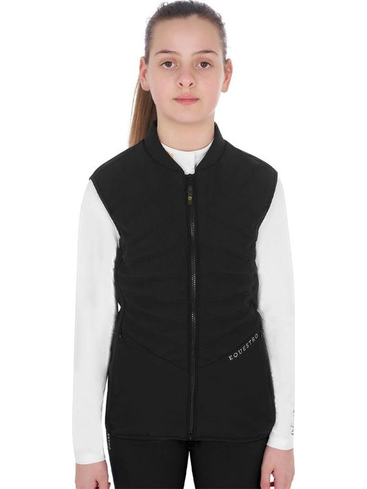 Smanicato bambina slim fit in tessuto tecnico