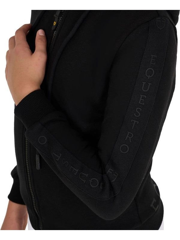 Felpa bambina full zip con pile interno