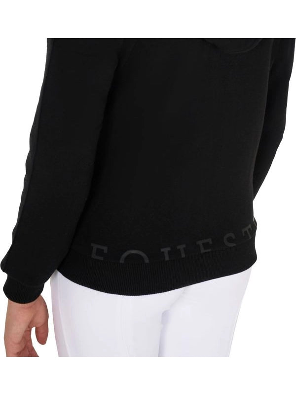 Felpa bambina full zip con pile interno