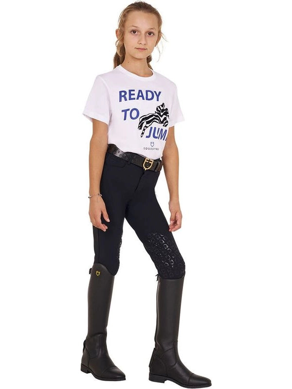 T-shirt da bambina in cotone Ready To Jump