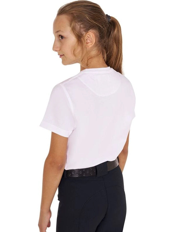 T-shirt da bambina in cotone Ride More Worry Less