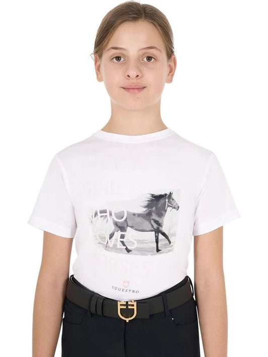 Girl's horse lover cotton t-shirt