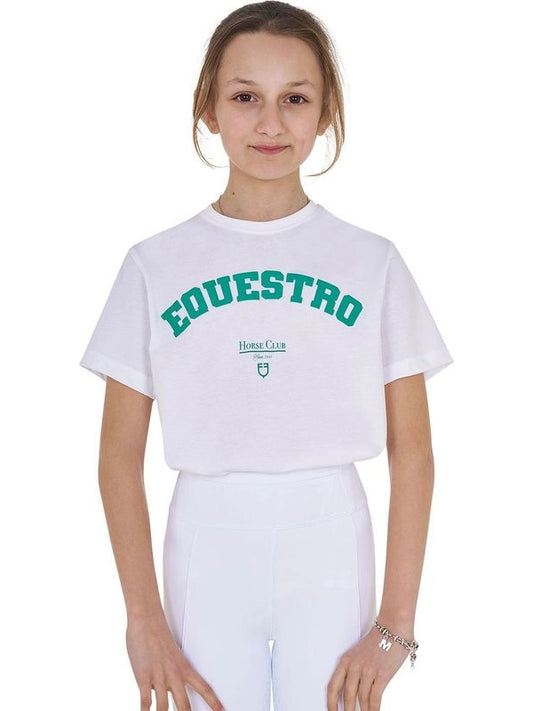 T-shirt bambina Horse Club in cotone