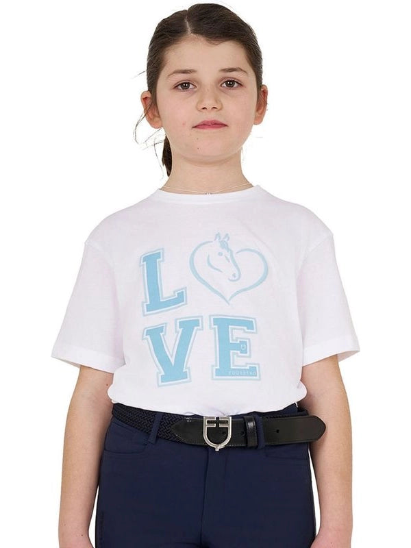 T-shirt bambina Love in cotone
