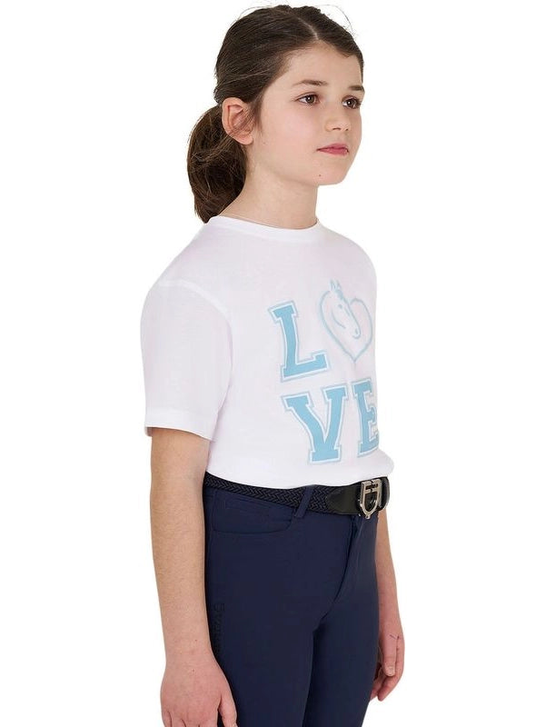 T-shirt bambina Love in cotone