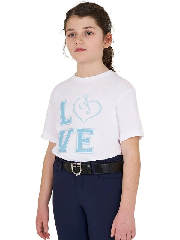 T-shirt bambina Love in cotone