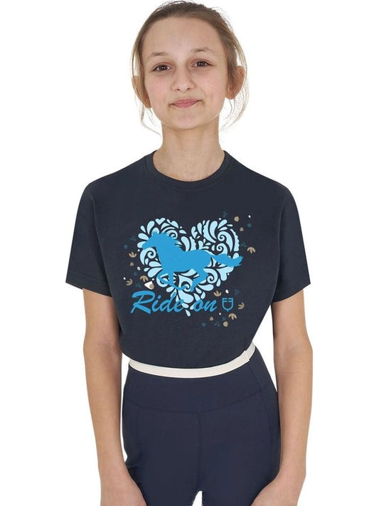 T-shirt bambina Ride On in cotone