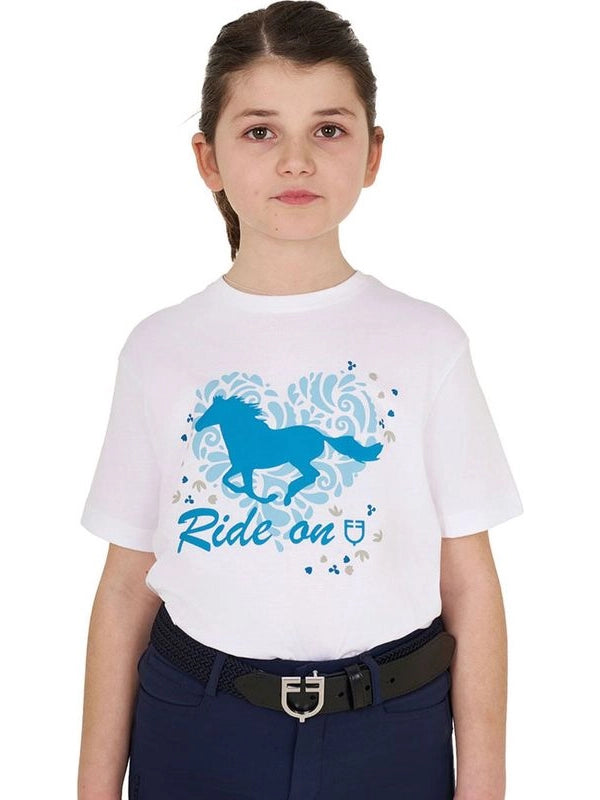 T-shirt bambina Ride On in cotone