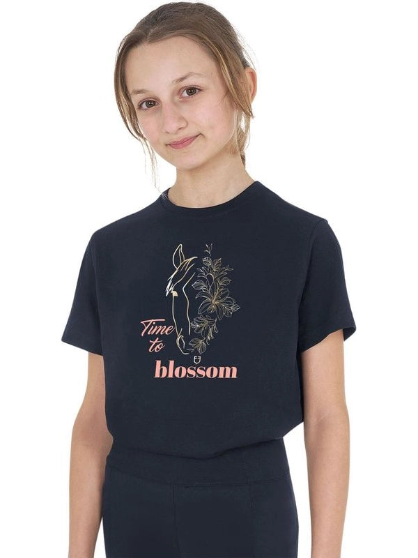 T-shirt bambina Time to Blossom in cotone