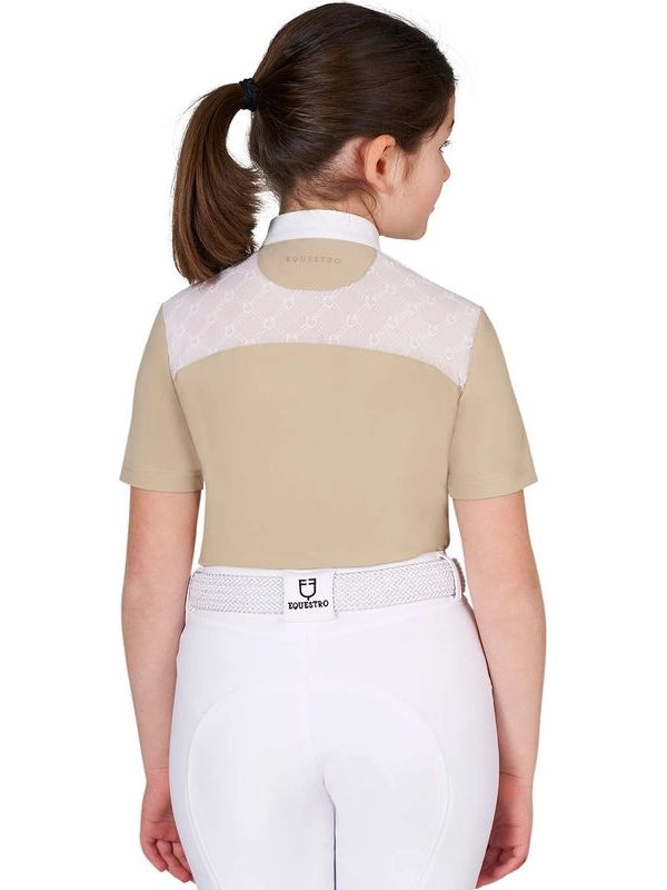 Polo da concorso bambina con tulle