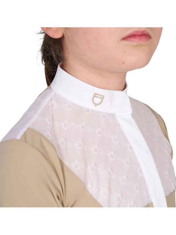 Polo da concorso bambina con tulle
