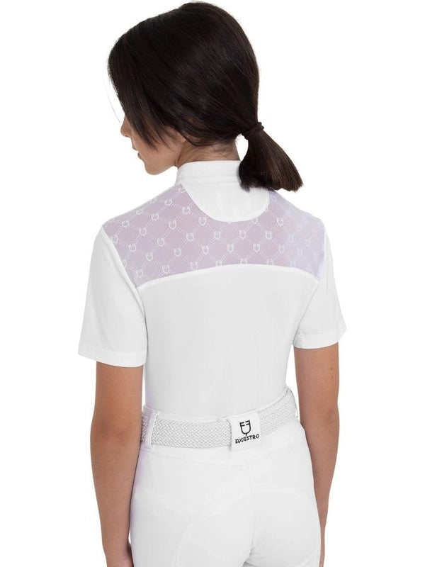 Polo da concorso bambina con tulle