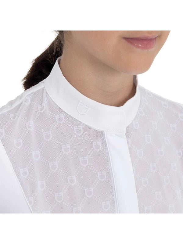 Polo da concorso bambina con tulle