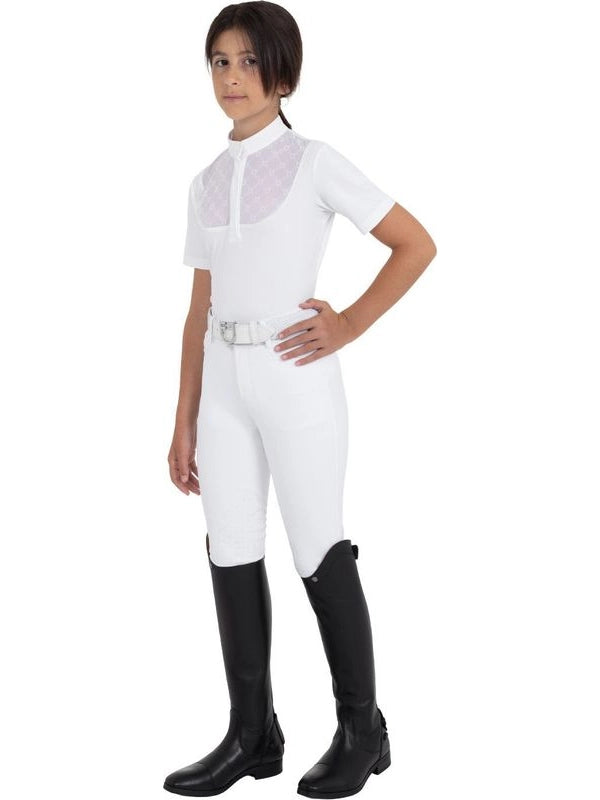 Polo da concorso bambina con tulle
