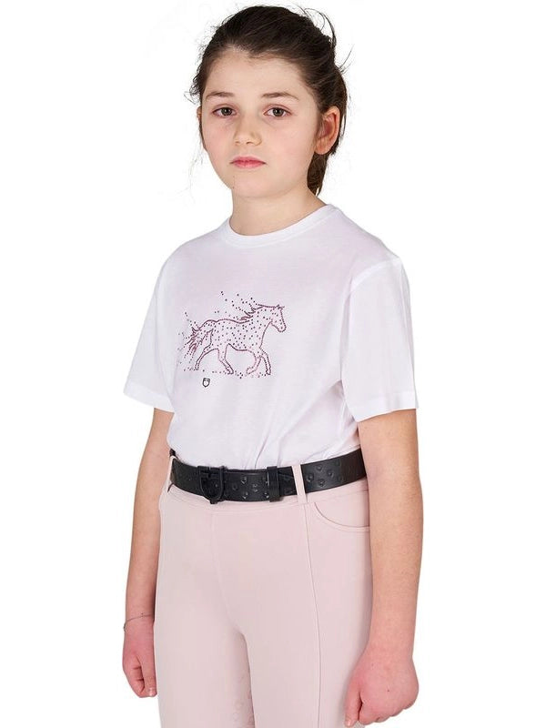 T-shirt bambina Stone Horse in cotone