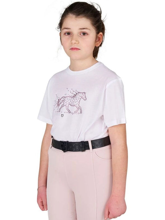 T-shirt bambina Stone Horse in cotone