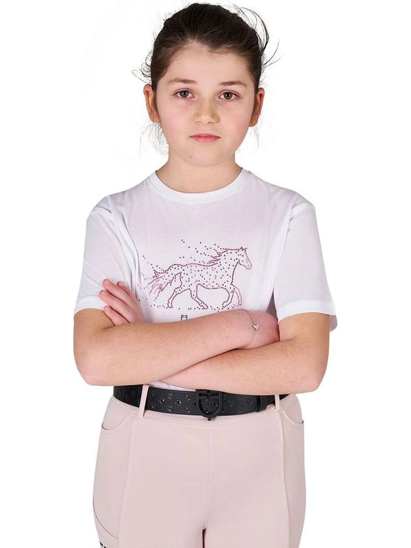 T-shirt bambina Stone Horse in cotone