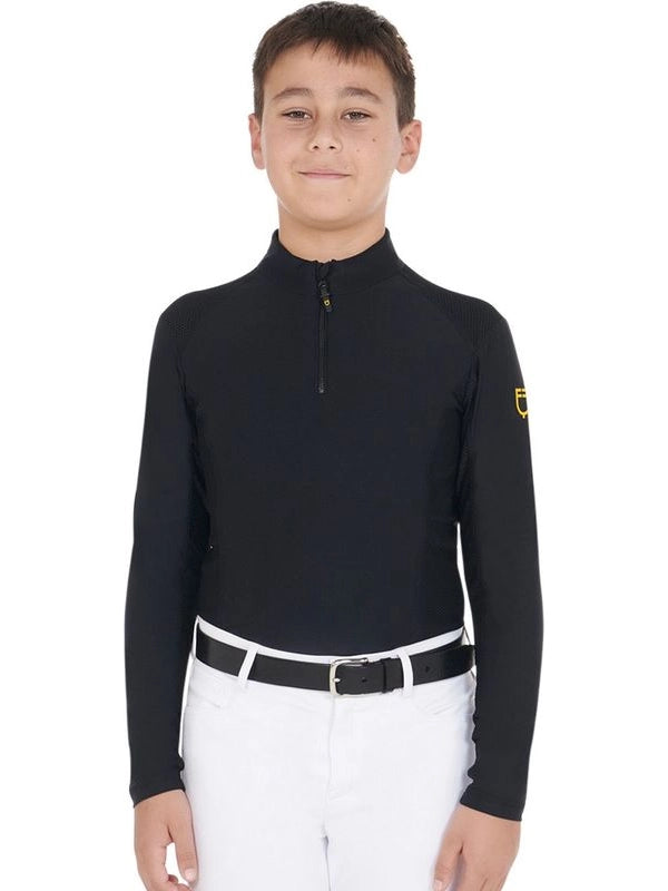 Base layer bambino da allenamento in tessuto tecnico
