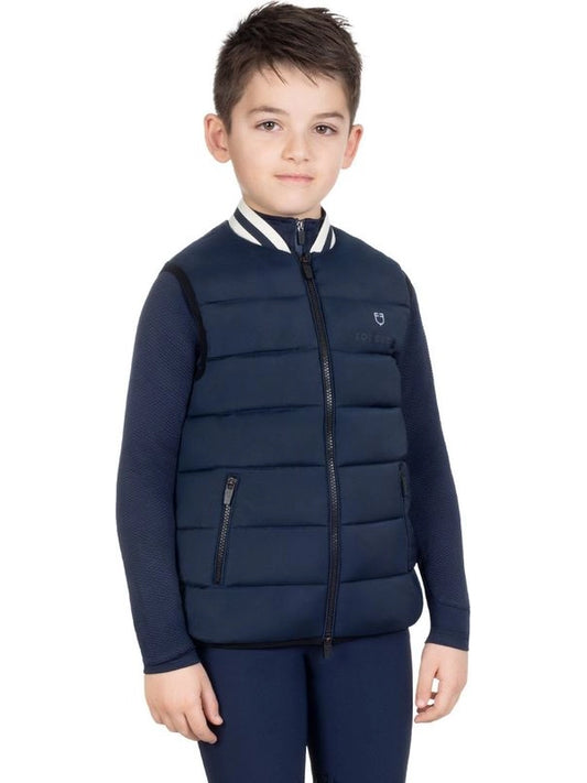 Smanicato tecnico bambino colletto in maglia