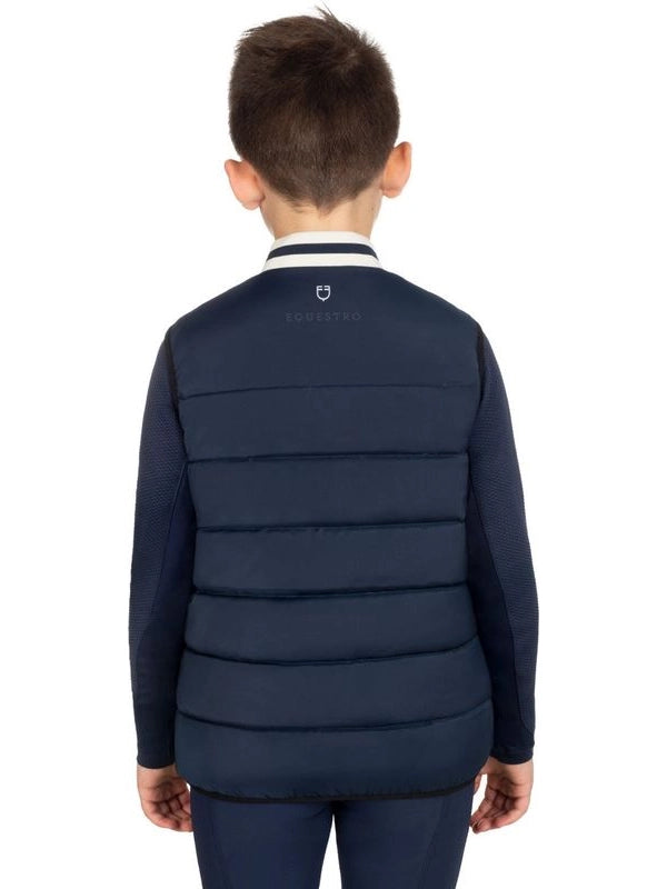Smanicato tecnico bambino colletto in maglia