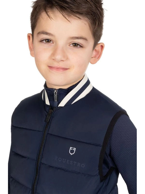 Smanicato tecnico bambino colletto in maglia