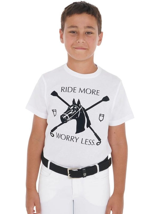 T-shirt bambini con stampa equestre