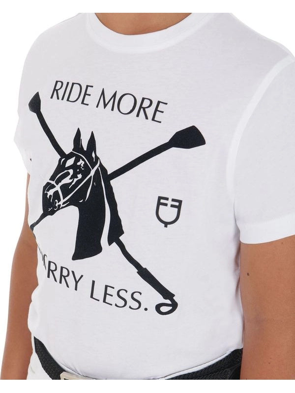 T-shirt bambini con stampa equestre