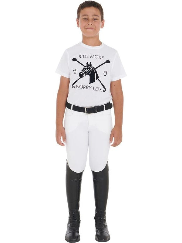 T-shirt bambini con stampa equestre