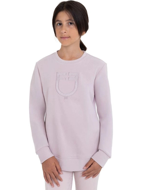 Felpa girocollo bambini unisex in pile