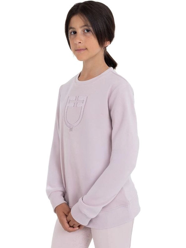 Felpa girocollo bambini unisex in pile