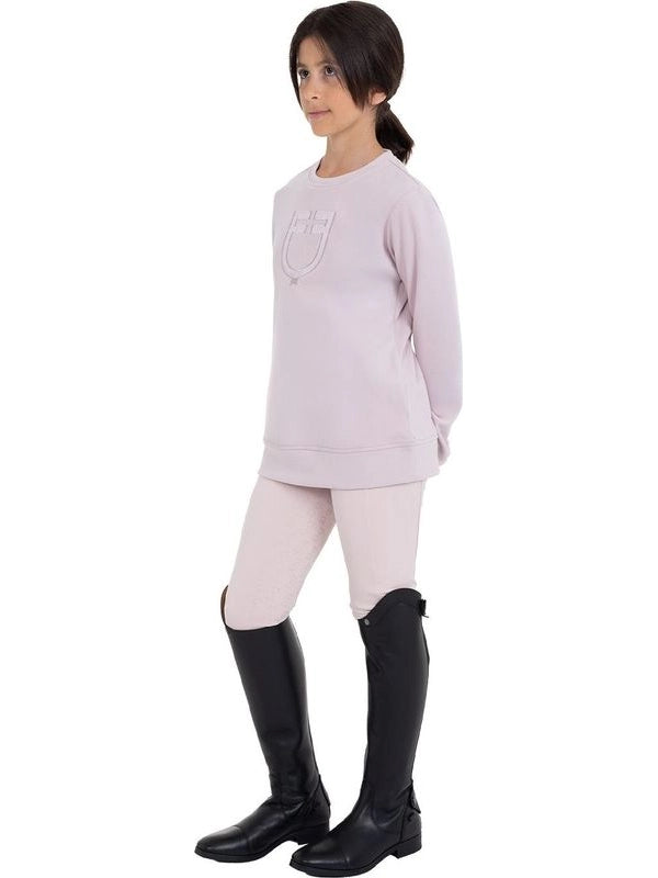 Felpa girocollo bambini unisex in pile