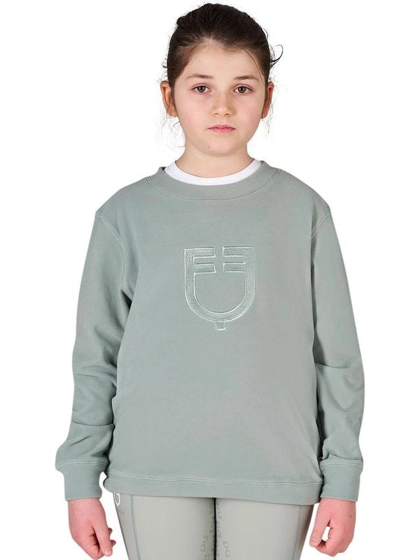 Felpa girocollo bambini unisex in pile