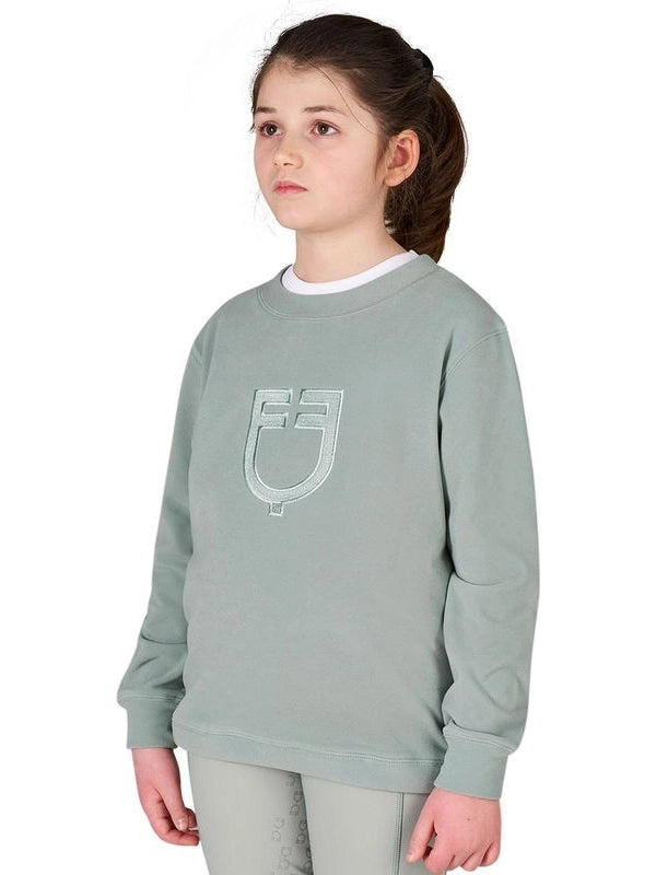 Felpa girocollo bambini unisex in pile