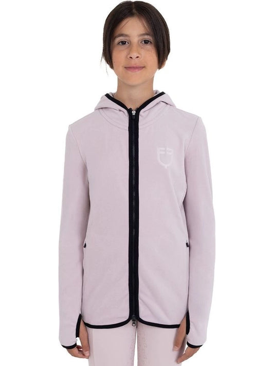 Felpa bambini unisex in pile con zip