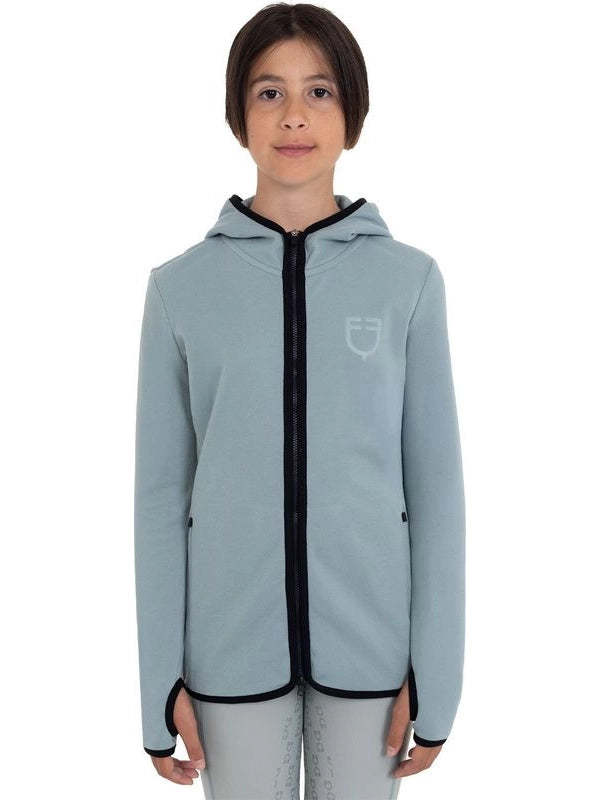 Felpa bambini unisex in pile con zip