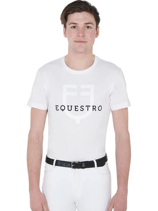 T-shirt uomo slim fit con logo sul petto