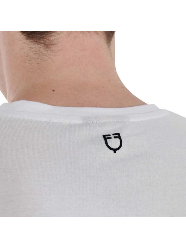 T-shirt uomo slim fit con logo sul petto