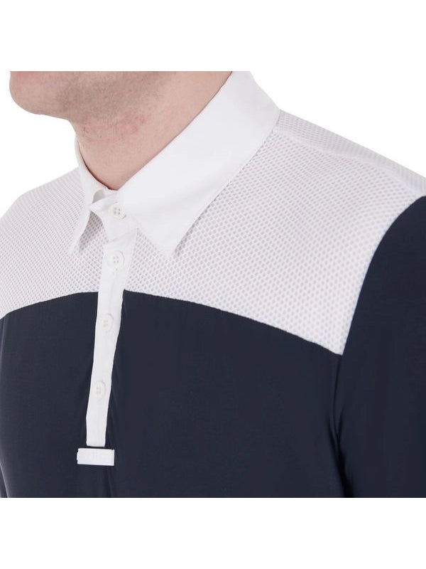 Polo uomo da concorso a manica lunga