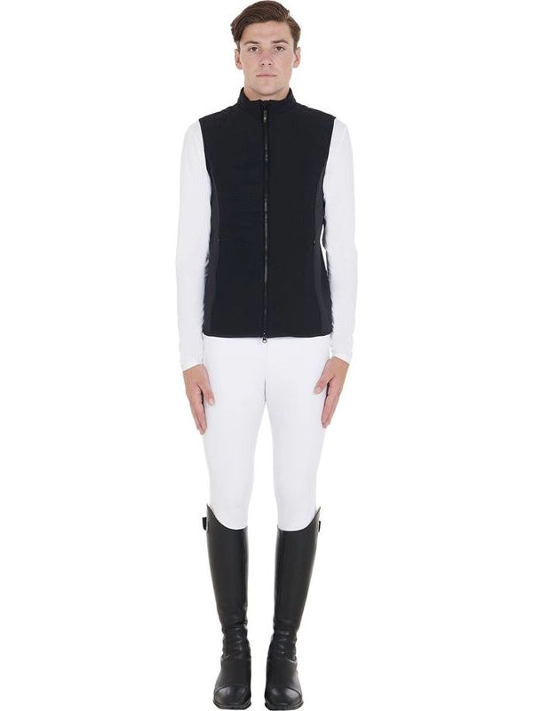 Smanicato uomo slim fit in tessuto tecnico