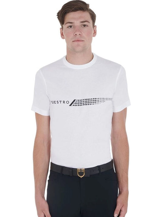 T-shirt uomo slim fit stampa a contrasto