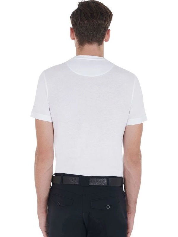 T-shirt uomo slim fit stampa a contrasto