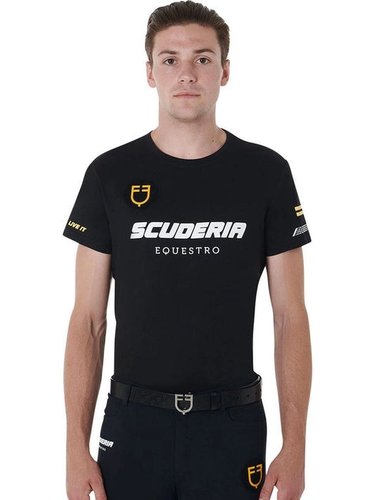 T-shirt uomo cotone stretch Scuderia Equestro