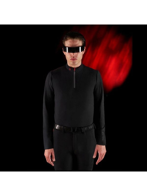 Polo training uomo Equestro Ridertechnology manica lunga e zip