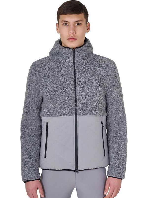 Giacca da uomo in tessuto impermeabile con inserti Teddy