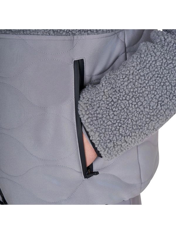 Giacca da uomo in tessuto impermeabile con inserti Teddy