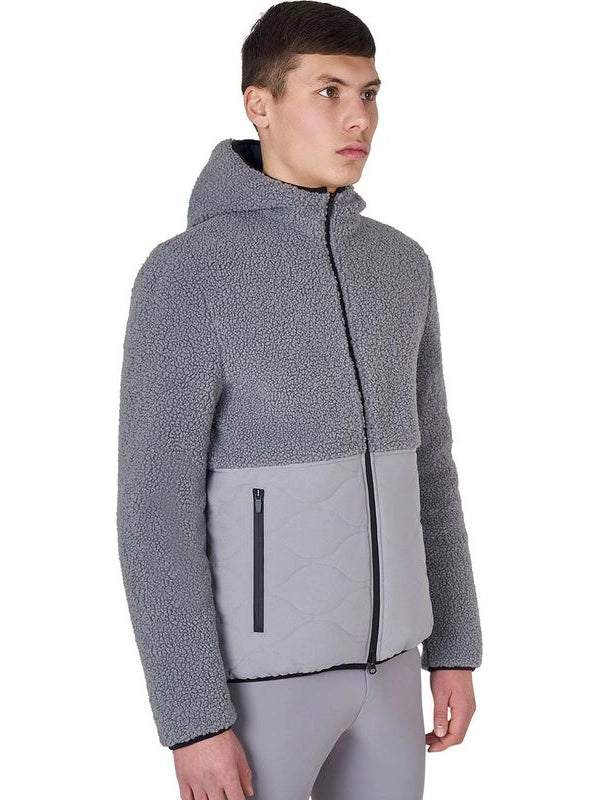 Giacca da uomo in tessuto impermeabile con inserti Teddy