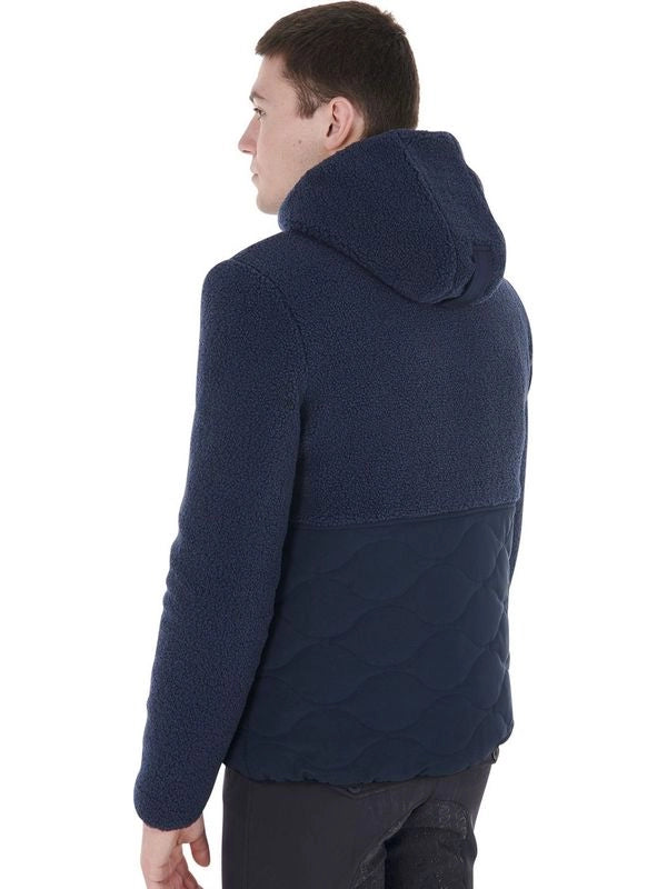 Giacca da uomo in tessuto impermeabile con inserti Teddy