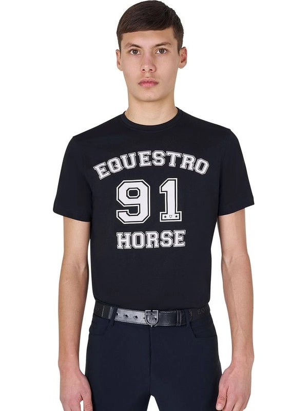 T-shirt uomo Horse Club in cotone